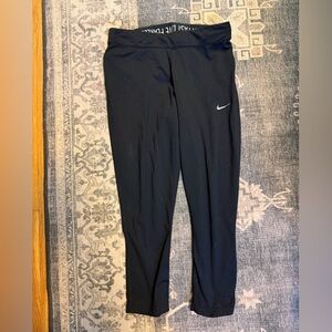 Nike Black Running Cropped Tights